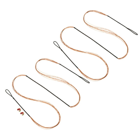 Bow String Replacement,12 Strands Recurve Bowstring with Nock Point for AMO 57", Black and Orange