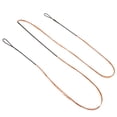 thumbnail image 1 of Bow String Replacement,12 Strands Recurve Bowstring for AMO 65" Traditional Recurve Bow, Black Orange, 1 of 5