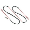 thumbnail image 1 of Bow String Replacement, 14 Strands Recurve Bowstring with Nock Point for AMO 56" Recurve Bow, Red-Black, 1 of 6