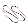 thumbnail image 1 of Uxcell Bow String Replacement 16 Strands with Nock Point 52" Length for AMO 56" Red-Black, 1 of 6