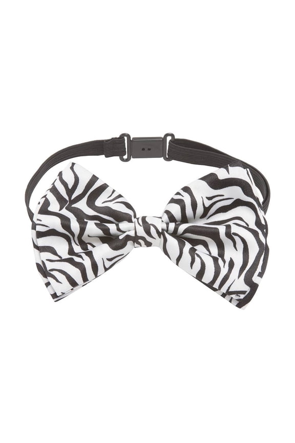 Bow Tie 4.4 inches Coool Colors Zebra Print
