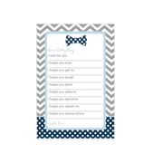 Bow Tie Baby Shower Wish Cards Pack of 20 Advice and Wishes Activity for Boys Wishing Well Birthday Memory Little Man Event Theme Supply Blue Grey 4x6 Size Paper Clever Par