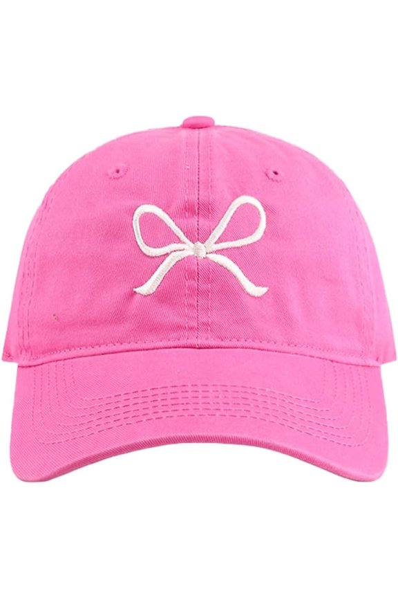 Bow-Tie Baseball Cap for Women Fashion Sun Hats for Women Trucker Hat Y2k Sun Cap Visor Cap Hiking Travel Trendy 2024