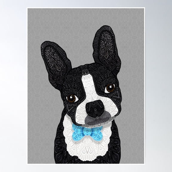 Bow Tie Boston- Vintage Wall Arttrendy Retro Print Room Decor Wall Art , Poster Print Only