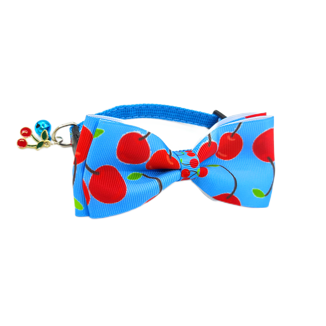 Bow Tie Cat Collar Cat Necklace Cat Paw Print Adjustable Collar Bell