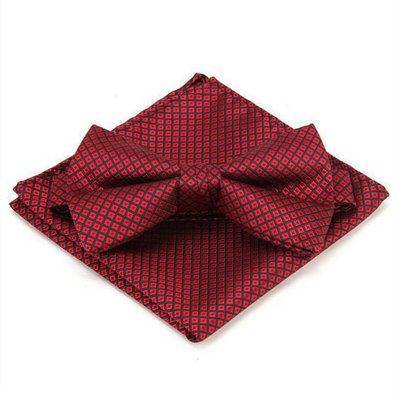 Bow Tie Classic Pre-Tied Bow Tie Set Formal Pocket Square for Men Classic Bowties for Wedding Party
