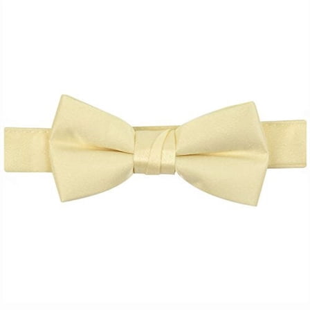 Bow Tie For Mens Boys and Baby Satin look Solid Color Adjustable Pre-tied Made in USA - Kids Banana