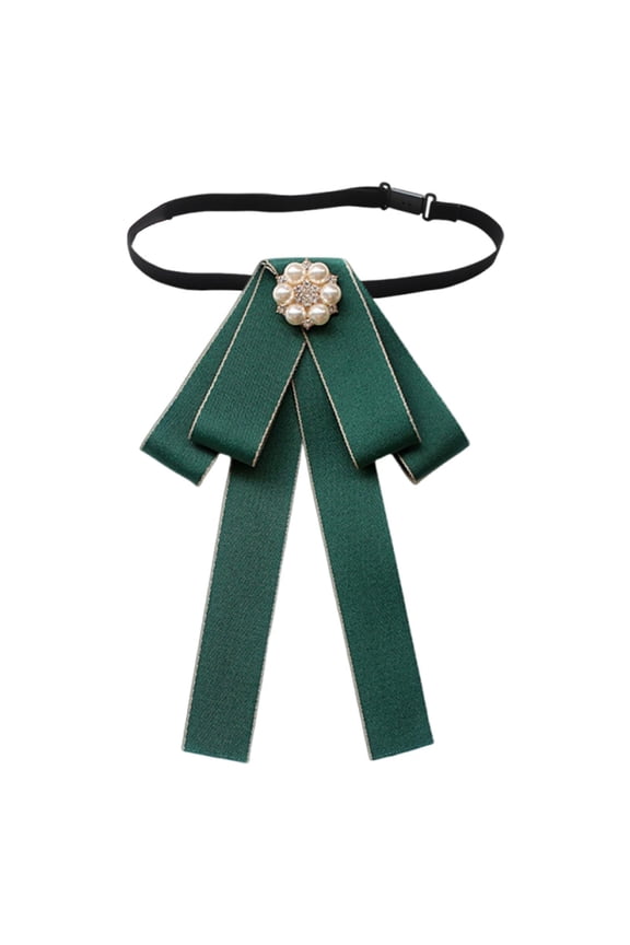 Bow Tie Neck Scarf Dress Accessory Classic Solid Polyester for Girls Suits Business and Banquet