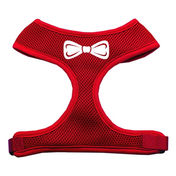 Bow Tie Screen Print Soft Mesh Pet Harness