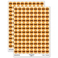 thumbnail image 1 of Bow Tie Solid 200+ Round Stickers - Orange - Matte Finish - 0.50" Size, 1 of 3