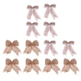 thumbnail image 1 of Bow Tie Swallowtail Clothing Christmas Tree Bows Christmass Ornaments Ribbon Pendant Hanging Decor 12 Pcs, 1 of 6
