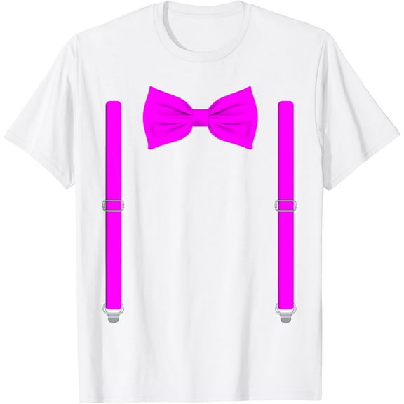 Bow Tie With Suspenders Funny Wedding And Special Occasions T-Shirt100% cotton