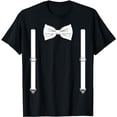 thumbnail image 1 of Bow Tie With Suspenders Funny Wedding And Special Occasions T-Shirt, 1 of 5