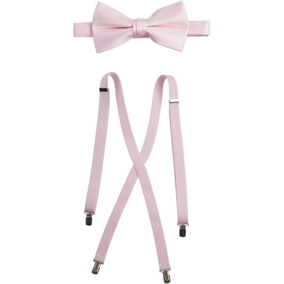 Bow Tie and Suspender Set Combo in Multiple Sizes and Colors