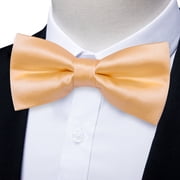 Bow Ties for Men Solid Pink Bow Tie Adjustable Pretied Tuxedo Bowtie for Wedding Party