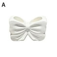 thumbnail image 1 of Bow Toothbrush Holder Ceramic Toothpaste Storage Rack Cute Bathroom Decor, 1 of 1
