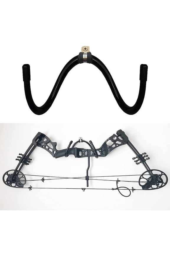 Bow Hanger Hooks Wall Holder Wall Mount Storage and Display, Metal