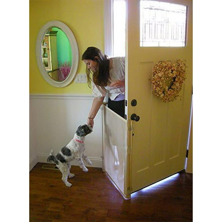 Bow Barrier 28” Café by Smart Retract: Retractable Door Barrier