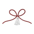 thumbnail image 1 of Bow Xmas Tree Topper Ornament Decor Elegant Metal Construction for Holiday Home Indoor Gatherings, 1 of 8