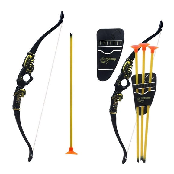 Bow and Arrow Suction Cup Toy Set with 8m Full Draw Range, 40 cm Plastic, Multi-Scene Play and Focus Training