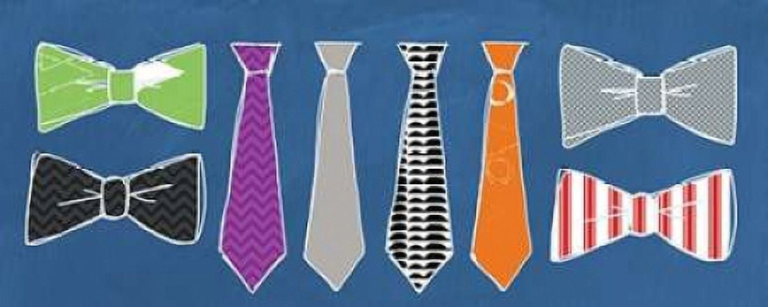 Bow and Neck ties Canvas Art - Linda Woods (10 x 20)