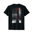 thumbnail image 1 of Bow deer hunting American flag gift for Bow hunting T-Shirt, 1 of 5