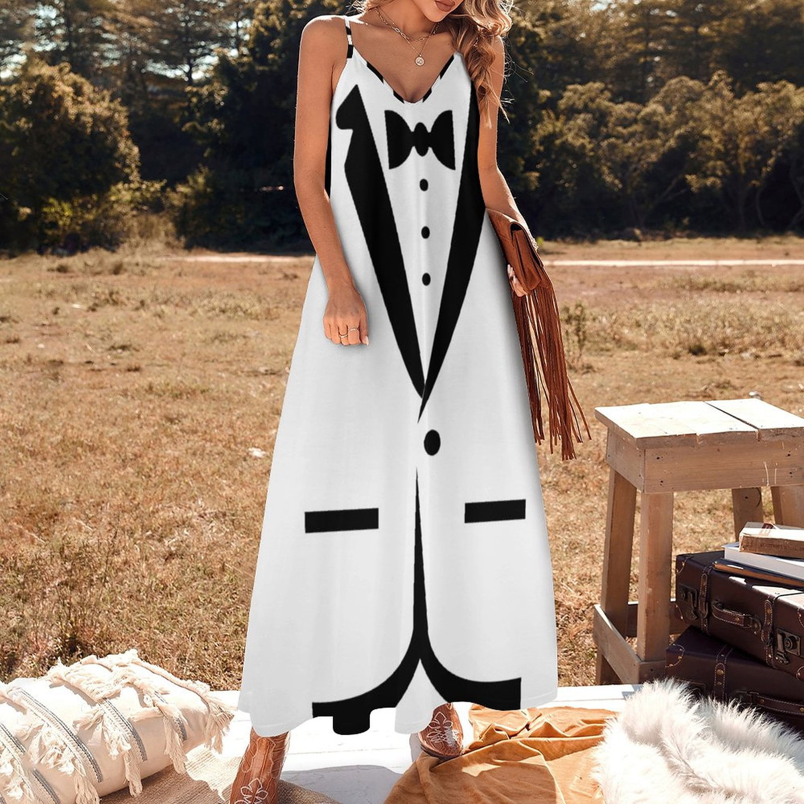 white christmas dresses Buy Adrianna Tuxedo Dress| Tall Size Black / S main image 1