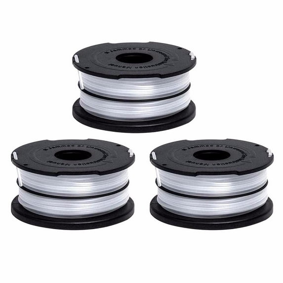Bowake DF-065 Auto Feed String Trim.mer Spool Line Replacement For Black & Dec.ker 3PCS