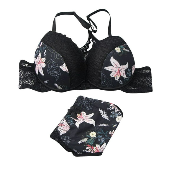 Bowake Sexy Embroidery Lace Extreme Padded Push Up Underwear Bra Set Bra Sets