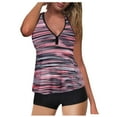 thumbnail image 1 of Bowake Women Tankini Swimsuit Tummy Control Top with Shorts Two Piece Bathing Suit,Size is small, please buy one or two sizes larger, 1 of 2