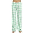 thumbnail image 1 of Bowanadacles Women Plaid Pajama Pants Sleepwear Drawstring Cotton Loose Bottoms, 1 of 5