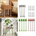 thumbnail image 1 of Bowayaoa Adjustable Folding Desk Legs, Steel Frame Table Feet with Load Capacity, Tool-Free Anti-Skid Foldable Legs for DIY Bed Laptop Table, Dorm & Space Saving Home Workstation Projects, 1 of 6