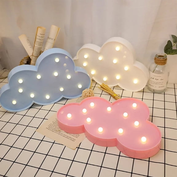 Bowayaoa Artificial Cloud Props LED Hanging Cloud Light String Fake Imitation 3D Cotton Classroom School Decor Raindrop for Room Ceiling Shower Party Wedding Wall DIY Decor