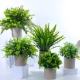 thumbnail image 1 of Bowayaoa Artificial Potted Plants, Realistic Faux Greenery Bonsai, Waterproof Fake Flower, Maintenance-Free Desktop Decor for Office, Living Room, Entryway and Wine Cabinet, 1 of 7
