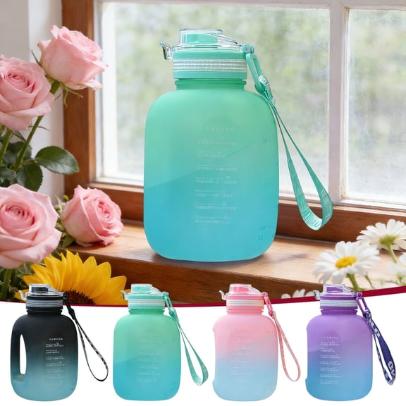 Bowayaoa BPA-Free Water Bottle with Non-Slip Handle, Durable Dishwasher Safe Reusable Bottle, Easy Clean Leakproof Drinkware for Gym, Work & Outdoor Sports
