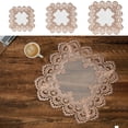 thumbnail image 1 of Bowayaoa Bedside Table Cover Cloth, Polyester Translucent Square Dustproof Table Mat, Decorative Dust Cover for Bedroom Air Conditioner Nightstand Home Decoration, 1 of 7