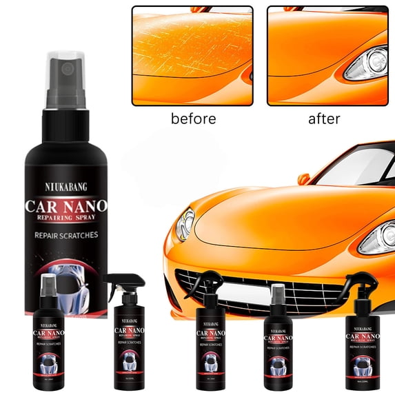 Bowayaoa Car Scratch Repair Spray, Multifunctional Automotive Polishing Coating Agent, Plastic Refurbishment Restorer for Car Paint, Glass, Tire and Interior Surface Maintenance