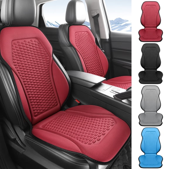 Bowayaoa Car Seat Cushion Summer Cooling Breathable Pressure Relief Slow Rebound Pad All-Season Universal for Sedan Office Home Heat-Dissipating Sweat-Resistant Comfort Car Seat Mat