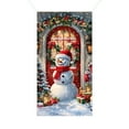thumbnail image 1 of Bowayaoa Christmas Santa Door Covers Merry Christmas Door Cover Decorations Welcome Santa Cluas Xmas Party Hanging Banner Backdrop for Front Door Christmas New Year Supply Winter Holiday, 71 x 35 in, 1 of 6