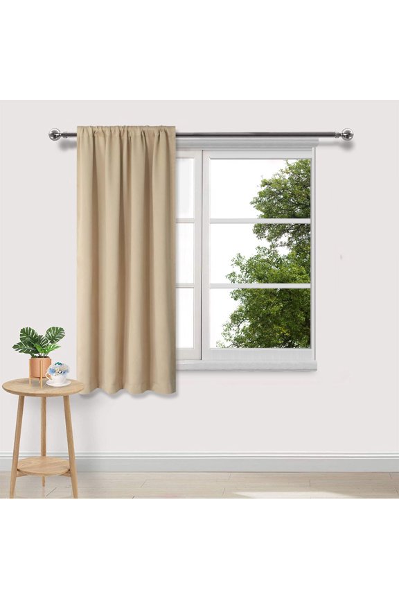 Blackout Curtains, Room Darkening Window Accent for Bedroom, Living, Sun Blocking, Thermal, Modern Style, Set of 2 Panels, 38" x 45"