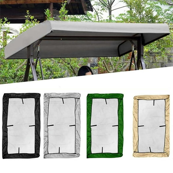 Sales Garden Swings Chair Canopy Cover Heavy Duty Ripstop Garden Shelter Cover Outdoor Patio Top Rain and Sun Cover 84x48x9inch