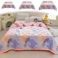 thumbnail image 1 of Bowayaoa Cotton Quilts for Queen Bed Garden Style Bedspreads Soft Bed Summer Lightweight Bedspread Comforter Modern Style Pattern Coverlet for All Season Pieces, Bedspreads, All Season, 1 of 7