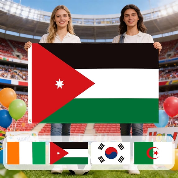 Bowayaoa Football Fan Flag, Waterproof Fade Resistant Nylon Banner, Lightweight Cheering Decor for Sports Match Viewing Fan Party Bar Club Indoor Outdoor Celebration Decoration