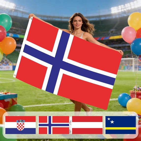 Bowayaoa Football Fan Flag, Waterproof Fade Resistant Nylon Banner, Lightweight Cheering Decor for Sports Match Viewing Fan Party Bar Club Indoor Outdoor Celebration Decoration