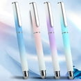 thumbnail image 1 of Bowayaoa Gradient Thermal Erasable Pen, 0.38mm Fine Nib Calligraphy Pen, Metal Body Replaceable Ink Pen with Built-in Eraser for Daily Writing Correction, 1 of 7