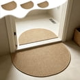 thumbnail image 1 of Bowayaoa Half Round Imitation Sisal Door Mat, Non Slip Entryway Rug, Durable Waterproof Welcome Mat, Heavy Duty Antiskid Floor Mat for Indoor Outdoor Entrance Porch Home Decor, 1 of 7