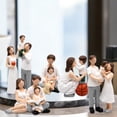 thumbnail image 1 of Heartwarming Family Figurine , Hand Painted Family Statue Ornament, Tabletop Home Decor for Living Room Shelf Mantel, Meaningful Keepsake Gift for Housewarming Anniversary, 1 of 7