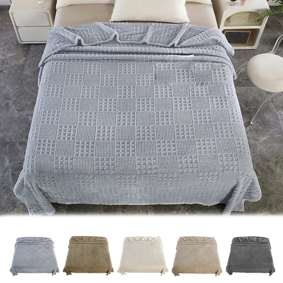 Bowayaoa Home Fleece Throw Blanket for Couch or Bed - Imitation Turtle Shell Decorative Blankets - Cozy Soft Lightweight Fuzzy Flannel Blanket Suitable for All Seasons