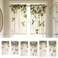 thumbnail image 1 of Bowayaoa Printed Short Curtain Panels 2 Panel, Polyester Cafe Curtains, Washable Light Filtering Window Drapes, Tier Curtains for Kitchen Bedroom Bathroom Home Decor, 1 of 8