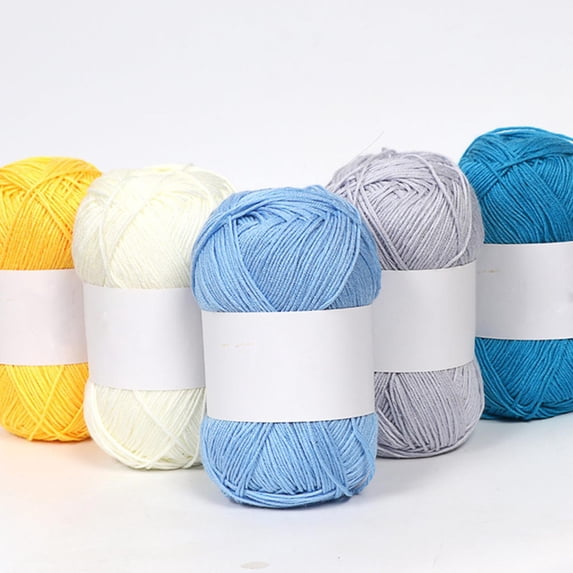 Bowayaoa Soft Fine Wool Yarn for Hand Knitting, Breathable Knitting Yarn, Crochet Thread for Scarf, Hat, Sweater and Handmade Craft Projects